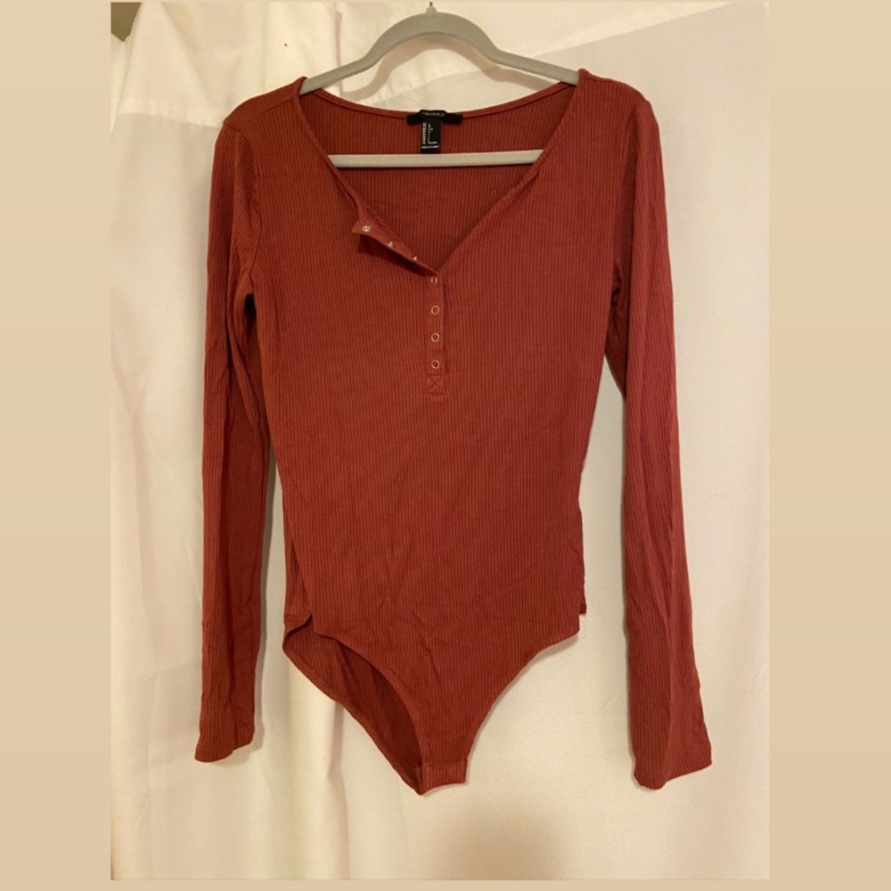 Forever 21 long sleeve bodysuit